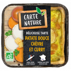 Tarte patate douce, chèvre...