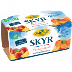 Skyr pêche abricot 2x120g
