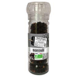 Poivre noir entier, moulin 50g