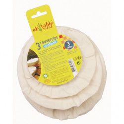 Couvercle coton bio, x3...