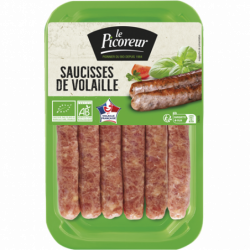 Saucisse de volaille nature...