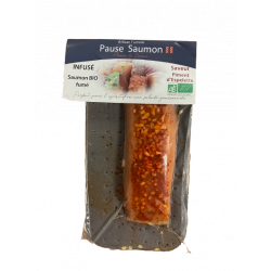 Saumon fumé infusé noisette...