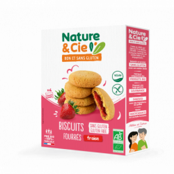 Biscuit fourré fraise végan...