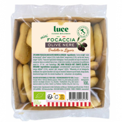 Mini foccacia olive noire 100g