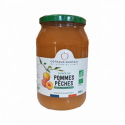 Purée pomme-pêche 915g