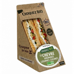 Sandwich chèvre houmous...