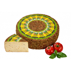 Tomme tomate basilic, lait...